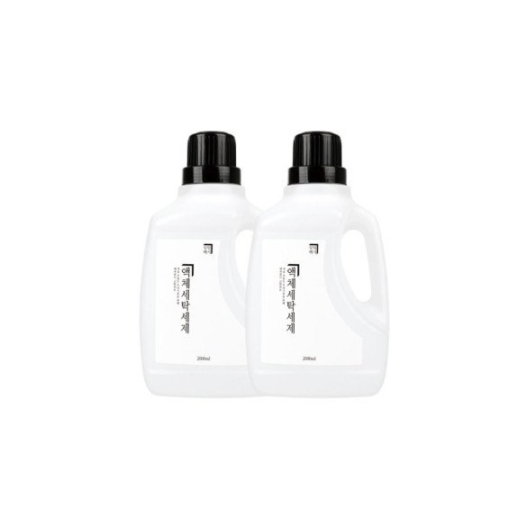 1+1 살림백서 세탁세제 액체세제 천연 유래98% 2L 드럼용 일반용 드럼 세탁기 대용량